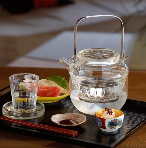 【最後一套】Iwaki Snowtop 清酒壺和清酒杯套裝 | 限量產品 | 日本泰國製造 | 手工製作
